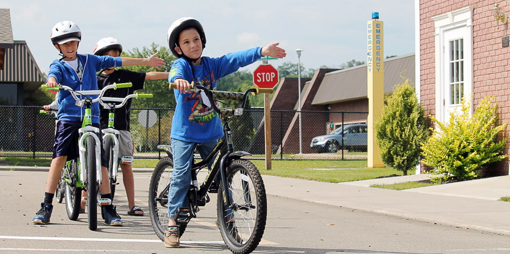 home-slider-bikes Children learn bike safety